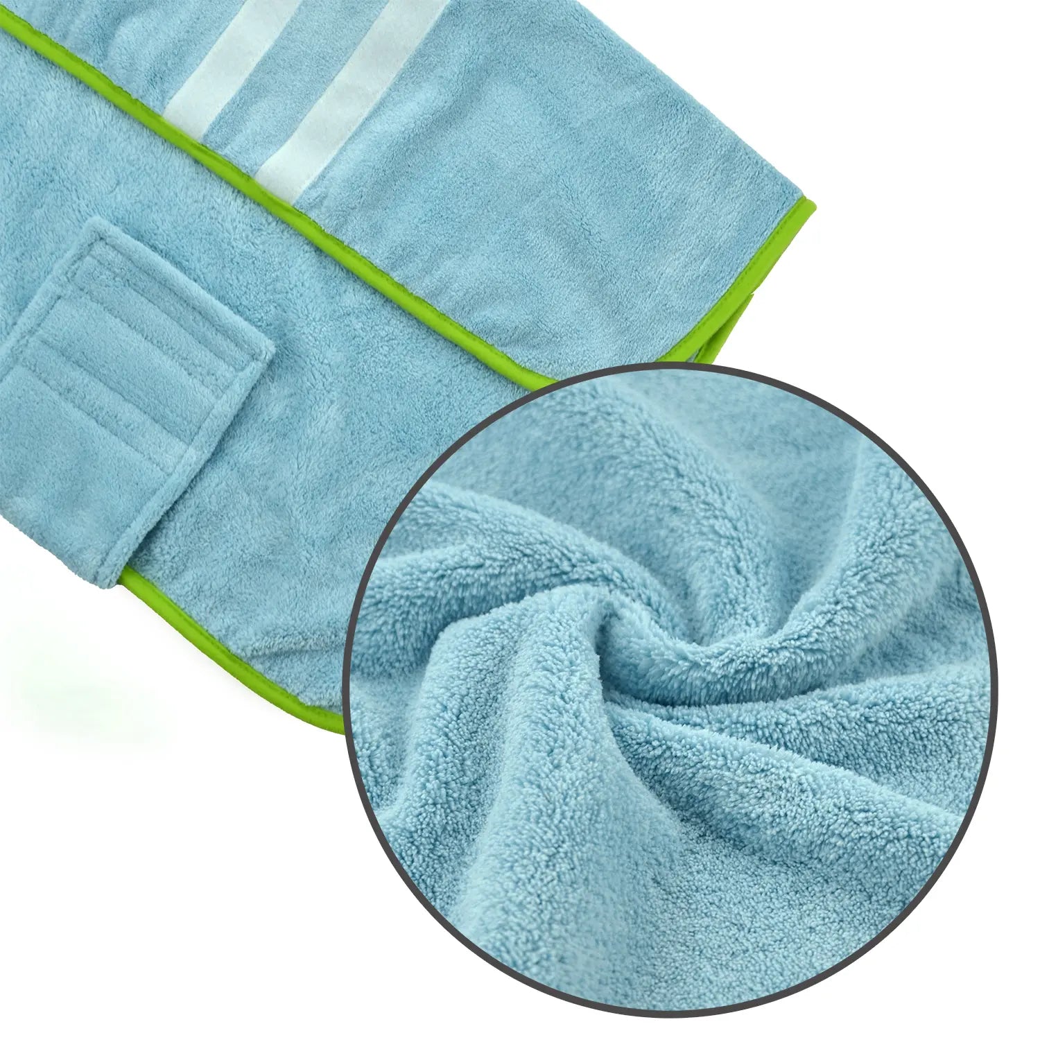 Quick-Dry Dog Bathrobe and Towel Set with Adjustable Microfiber Robe and Drying Gloves, Perfect for Cold Weather and Beach Use