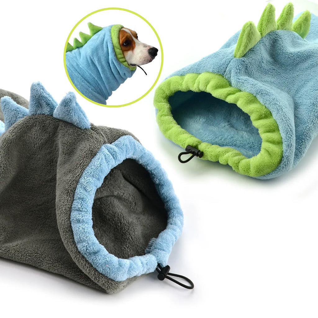 Quick-Dry Dog Bathrobe and Towel Set with Adjustable Microfiber Robe and Drying Gloves, Perfect for Cold Weather and Beach Use