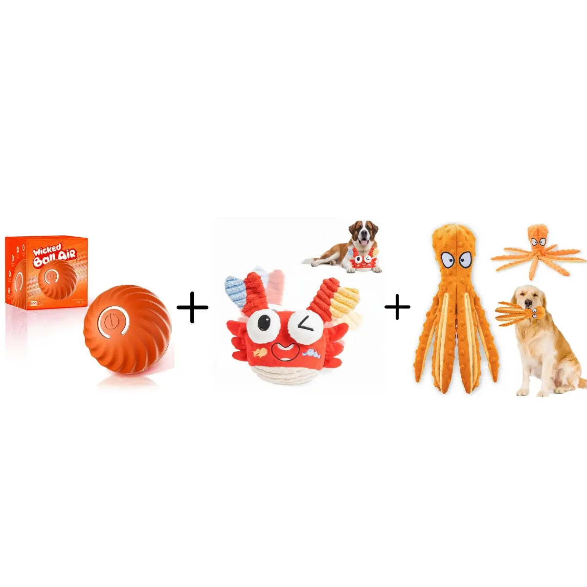 Interactive Motion-Activated Dog Balls, 2.7-Inch Durable Automatic Rolling Toy, USB Rechargeable Outdoor Pet Accessory - Gttq