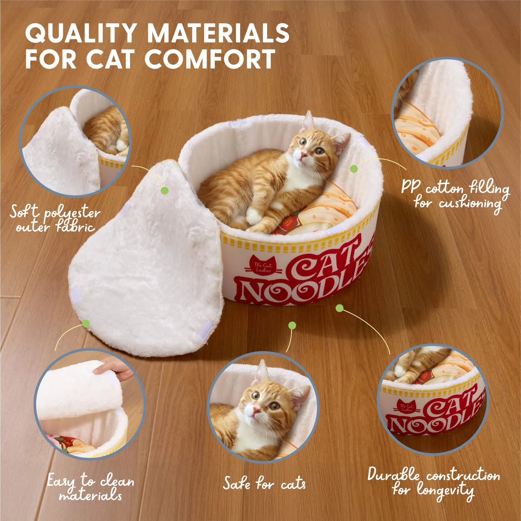 Ramen-Inspired Cat Bed