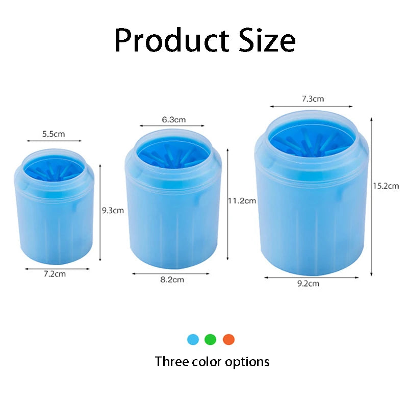 Soft Silicone Dog Paw Cleaner Cup - Portable Outdoor Pet Foot Washing Brush and Cleaning Bucket