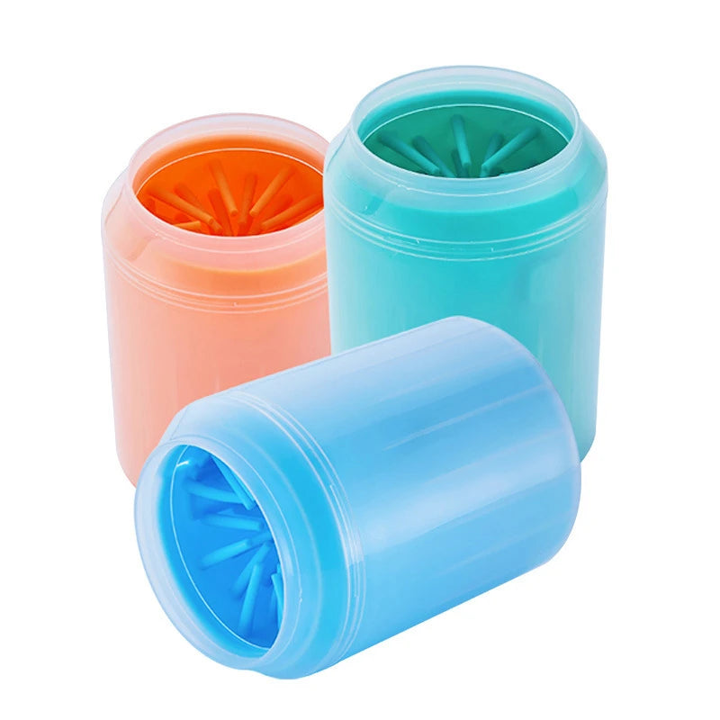 Soft Silicone Dog Paw Cleaner Cup - Portable Outdoor Pet Foot Washing Brush and Cleaning Bucket