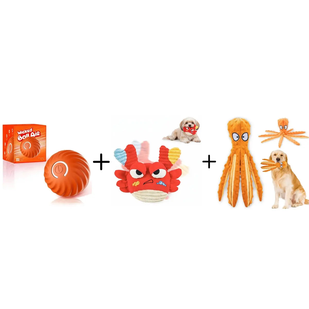 Interactive Motion-Activated Dog Balls, 2.7-Inch Durable Automatic Rolling Toy, USB Rechargeable Outdoor Pet Accessory - Gttq
