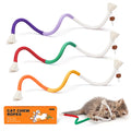 Potaroma 3-Piece Interactive Cat Chew Rope Toys for Safe Dental Care and Calming Play for Indoor Kittens