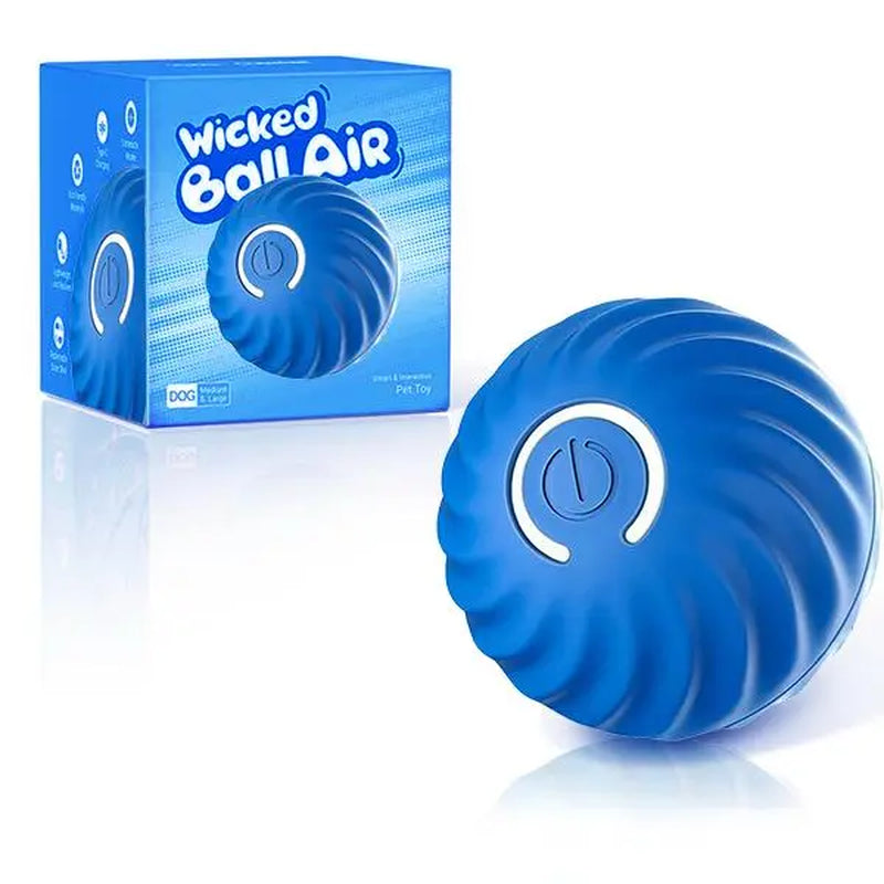 Interactive Motion-Activated Dog Balls, 2.7-Inch Durable Automatic Rolling Toy, USB Rechargeable Outdoor Pet Accessory - Gttq