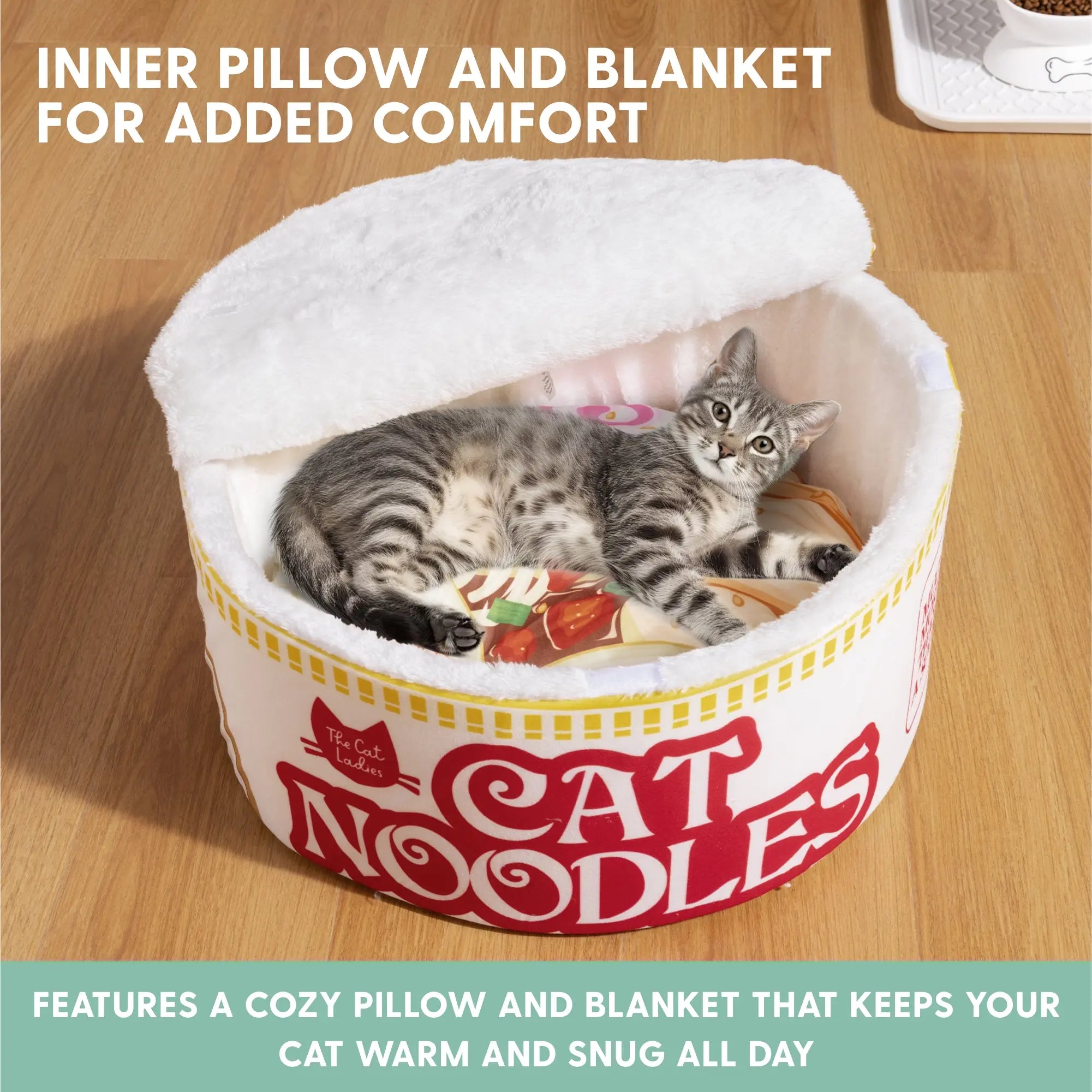 Ramen-Inspired Cat Bed