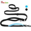 Pawaboo Hands-Free Dog Leash and Car Seatbelt - Shock-Absorbing Bungee Crossbody Design for Walking and Travel, Featuring Reflective Straps and 360° Lockable Safety Buckle