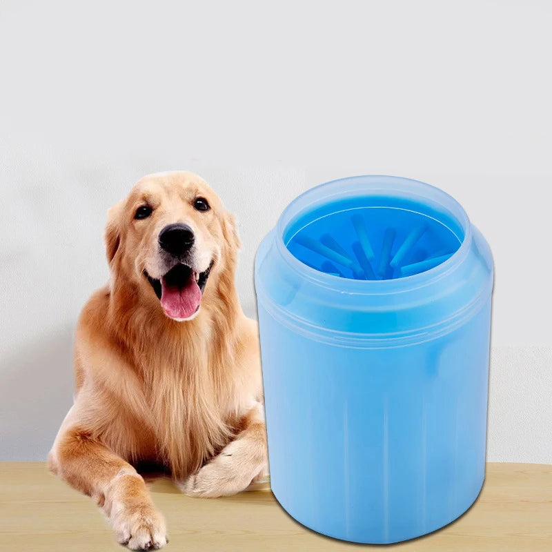 Soft Silicone Dog Paw Cleaner Cup - Portable Outdoor Pet Foot Washing Brush and Cleaning Bucket