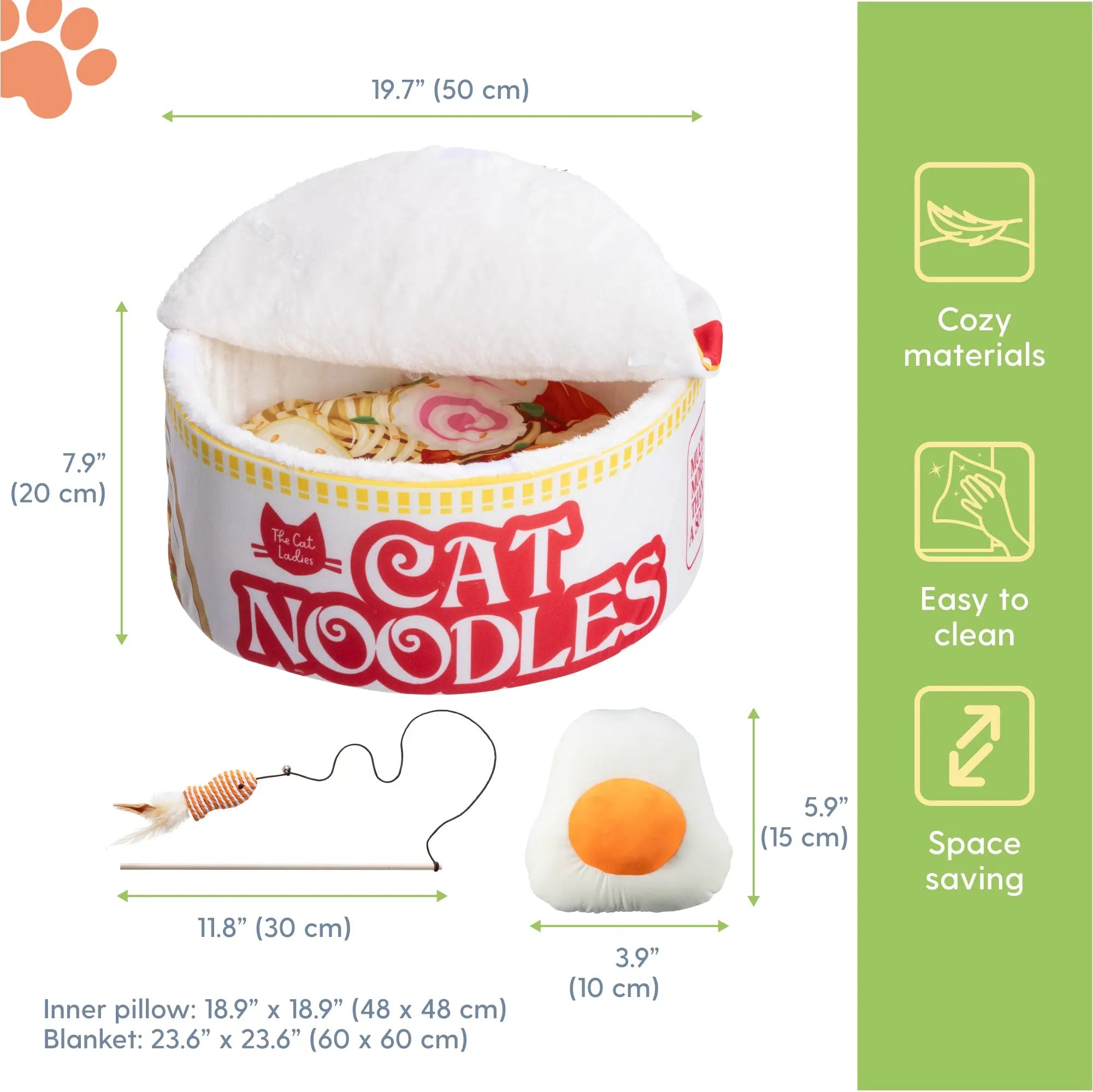 Ramen-Inspired Cat Bed