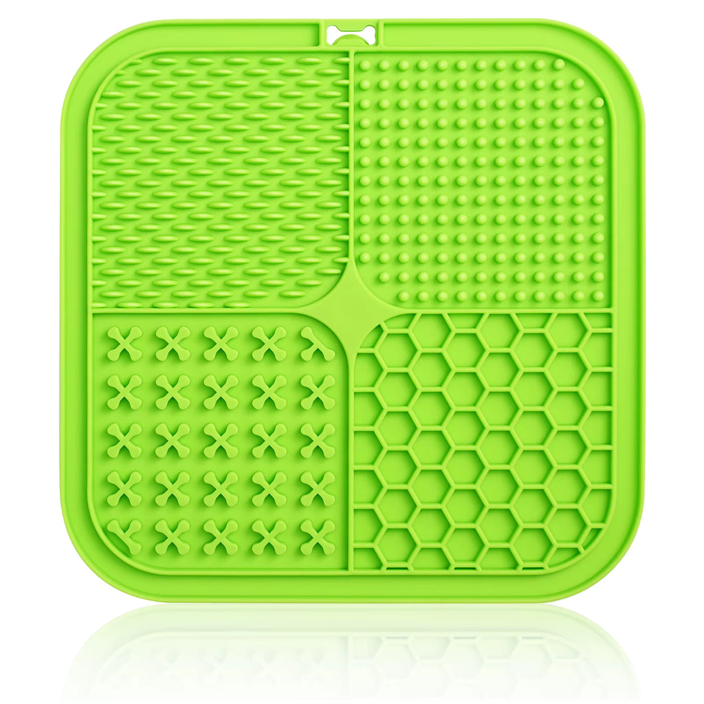 Dog Lick Mat with Suction Cups for Slow Feeding and Pet Anxiety Relief - Ideal for Food, Yogurt, and Peanut Butter Training