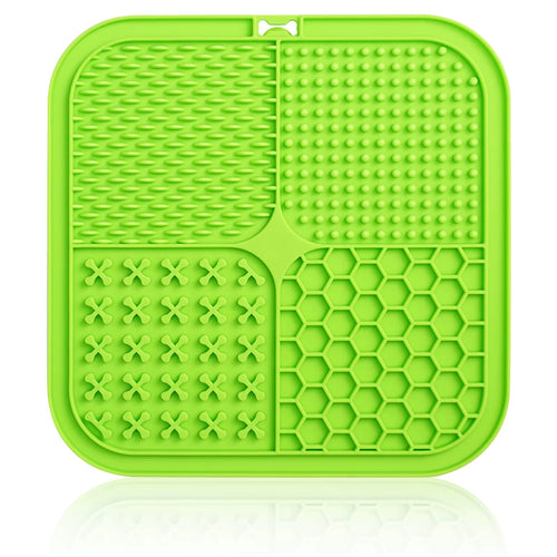 Dog Lick Mat with Suction Cups for Slow Feeding and Pet Anxiety Relief - Ideal for Food, Yogurt, and Peanut Butter Training